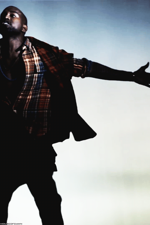 Artiesten Gifs Kanye west gelukkig Kim Kardashian Grammys 2015 