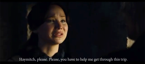 Gifs Filmsterren Jennifer lawrence hunger games katniss Peeta Josh Hutcherson 