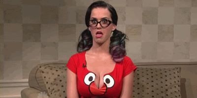Artiesten Kauwgom Katy perry Gifs nerveus krekels in de war 