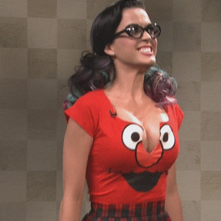 Artiesten Kauwgom Katy perry Gifs nerveus krekels in de war 