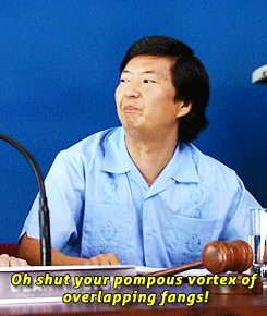 Ken Jeong GIF. Gifs Filmsterren Ken jeong Vreemd Community Ben chang Griezelige 