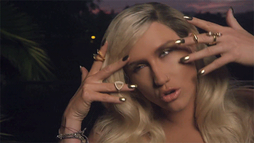 Artiesten Gifs Kesha wat dan ook Ke $ ha 