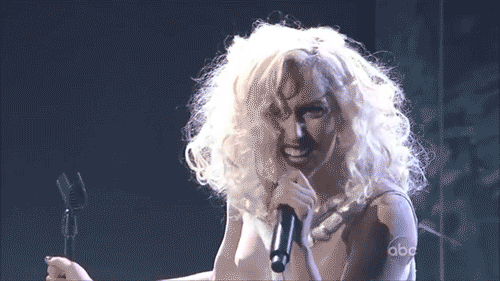 Lady Gaga GIF. Artiesten Lady gaga Gifs Reactie  Amenfashion Luc carl 