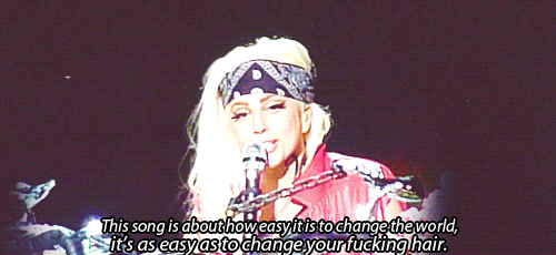 Lady Gaga GIF. Artiesten Lady gaga Gifs Hbo The monster ball tour Zo blij dat ik kon sterven 