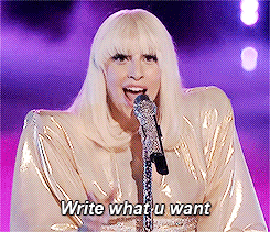 Lady Gaga GIF. Artiesten Christina aguilera Lady gaga Gifs De stem 
