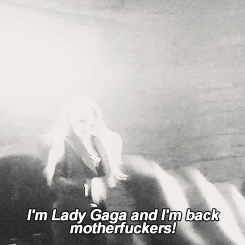 Lady Gaga GIF. Artiesten Lady gaga Gifs Gaga Zo geboren The edge of glory 
