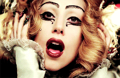 Lady Gaga GIF. Paparazzi Beroemdheden Artiesten Lady gaga Gifs Tanden en kiezen Zwarte lippen Grawl 