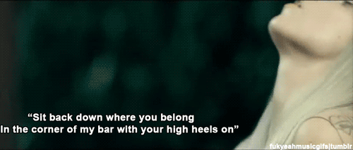 Lady Gaga GIF. Muziek Taart Artiesten Lady gaga Gifs Zinvol Ondergoed Nom nom nom 