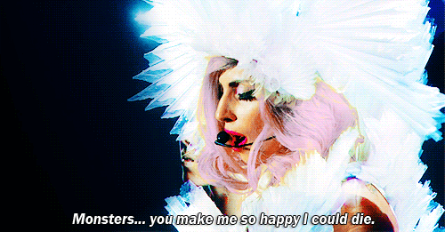 Artiesten Lady gaga Gifs hbo The Monster Ball Tour zo blij dat ik kon sterven 