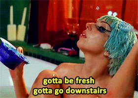 Lady Gaga GIF. Beroemdheden Artiesten Lady gaga Gifs Bad romance 