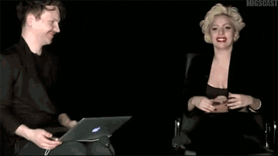 Lady Gaga GIF. Bioscoop Artiesten Lady gaga Zombie Gifs Afgrijzen Geronnen bloed Schedel 