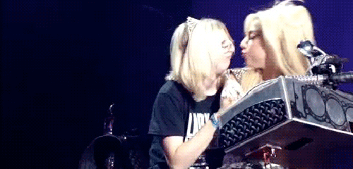Artiesten Lady gaga Gifs artpop varkens fest 