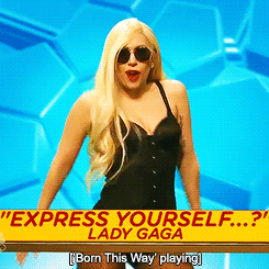 Lady Gaga GIF. Grappig Artiesten Justin timberlake Lady gaga Gifs Gelukkige dans Kristen wiig 