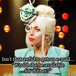 Lady Gaga GIF. Artiesten Lady gaga Gifs Gaga Bad romance 
