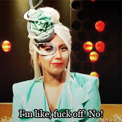 Lady Gaga GIF. Artiesten Lady gaga Gifs Geen Het oneens zijn 