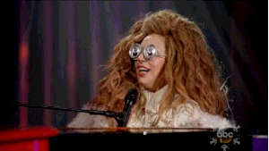 Lady Gaga GIF. Artiesten Lady gaga Tv Gifs Het zingen Abc Prestatie Piano spelen 