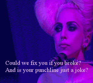 Lady Gaga GIF. Beroemdheden Artiesten Lady gaga Gifs Bad romance 