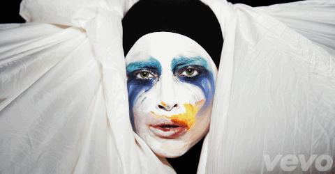 Lady Gaga GIF. Artiesten Lady gaga Gifs Gaga Zo geboren The edge of glory 