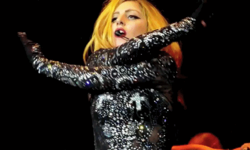Lady Gaga GIF. Artiesten Christina aguilera Lady gaga Gifs De stem 