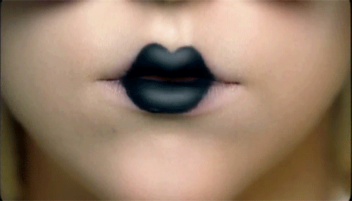 Paparazzi Beroemdheden Artiesten Lady gaga Gifs tanden en kiezen zwarte lippen Grawl 