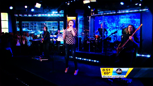 Lady Gaga GIF. Artiesten Lady gaga Tv Gifs Het zingen Abc Prestatie Piano spelen 