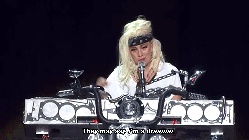 Lady Gaga GIF. Artiesten Lady gaga Gifs Geen Het oneens zijn 