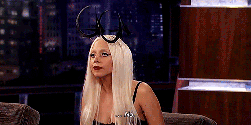Artiesten Lady gaga Gifs geen het oneens zijn 