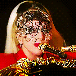 Lady Gaga GIF. Muziek Taart Artiesten Lady gaga Gifs Zinvol Ondergoed Nom nom nom 