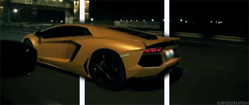 Voertuigen Vervoer Geel Lamborghini Gifs auto&amp;#39;s exotisch luxe terugslaan aventador vlammen 