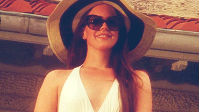 Artiesten Kat Gifs Lana del rey glimlach 