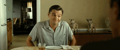 Leonardo Dicaprio GIF. Leonardo dicaprio Gifs Filmsterren Schouderophalen Revolutionary road 