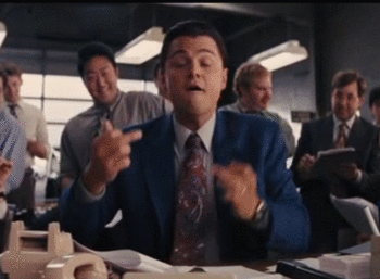 Leonardo Dicaprio GIF. Bioscoop Leonardo dicaprio Gifs Filmsterren Martin scorsese De wolf van wall street 