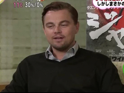 Leonardo Dicaprio GIF. Roken Leonardo dicaprio Gifs Filmsterren Haarflip 