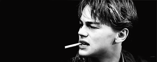 Leonardo Dicaprio GIF. Roken Leonardo dicaprio Gifs Filmsterren Zwart en wit The basketball diaries 