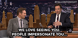 Liam Neeson GIF. Verward Waarom Gifs Filmsterren Liam neeson Donkere man 