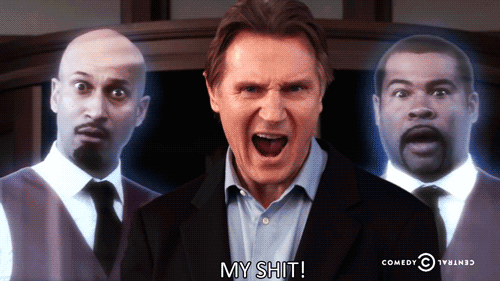 Liam Neeson GIF. Gifs Filmsterren Liam neeson Sleutel en peele 
