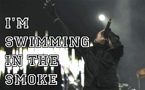 Artiesten Linkin park Gifs bw zwart en wit 