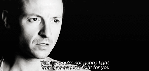 Artiesten Linkin park Gifs gevecht chester 