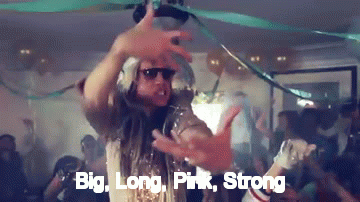 Artiesten Gifs Macklemore en we dansten grote lange roze sterk 