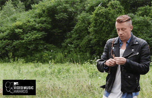 Artiesten Gifs Macklemore vrolijke muziek thrift shop 