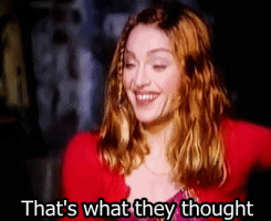 Madonna GIF. Artiesten Vogue Madonna Gifs Zwart en wit Muziekvideo Sla stellen 