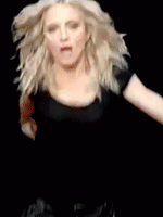 Madonna GIF. Artiesten Madonna Gifs Tand Beret 