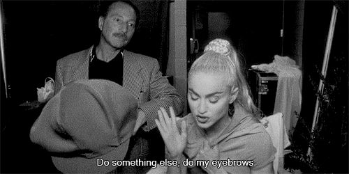 Artiesten Makeup Madonna Gifs wenkbrauwen HBIC 