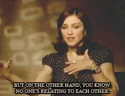Madonna GIF. Artiesten Madonna Gifs Wenk Zwart en wit Music 