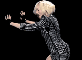 Dansen Artiesten Madonna Rood Gifs het zingen werkend Confessions Tour 