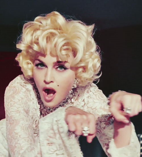Artiesten Madonna Gif 2012 Wenk Blond MDNA Ruiten » Animaatjes.nl
