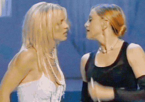 Dansen Artiesten Madonna Gifs zwart en wit tik MDNA girl gone wild 