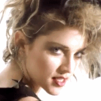 Madonna GIF. Artiesten Madonna Gifs Wenk Zwart en wit Music 