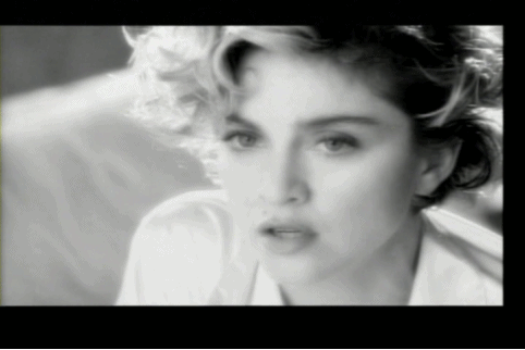 Artiesten Madonna Gifs klassiek zwart en wit 