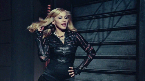 Artiesten Madonna Gifs het zingen hair flip 